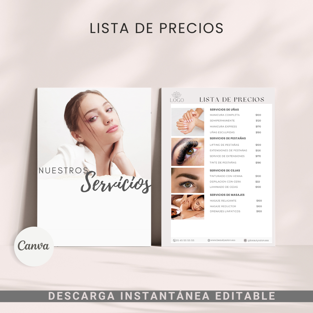 Plantilla Digital Lista de Precios